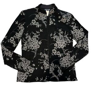 Xscape byJoanna Chen Sparkly floral y2k fairy goth cover up jacket Sz Medium